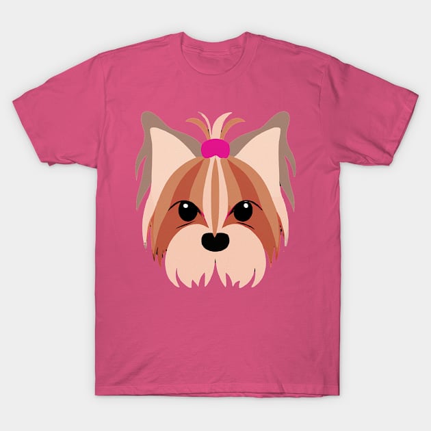 Yorkshire Terrier Pink Dog Lover Yorkie Retro T-Shirt by BetterManufaktur